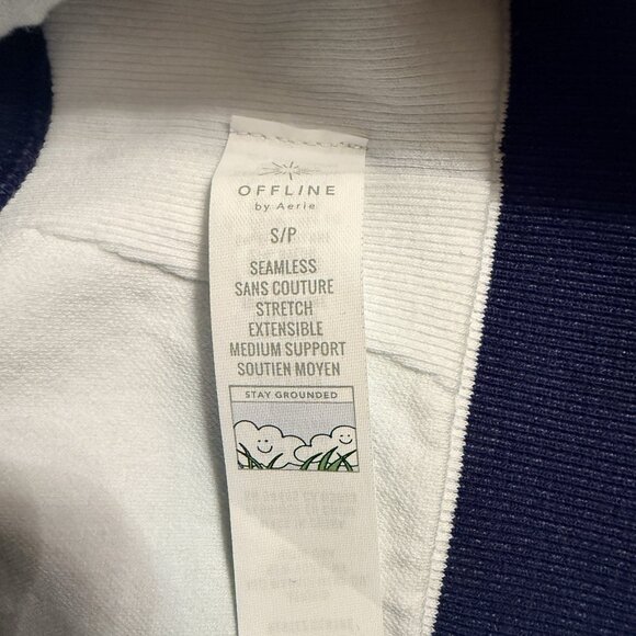 Offline By Aerie Goals High Neck Scoop Back Sleeveless Women's Sports Bra Size S - Picture 4 of 5